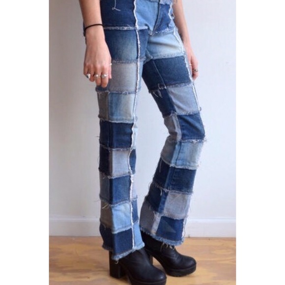 patchwork bell bottoms